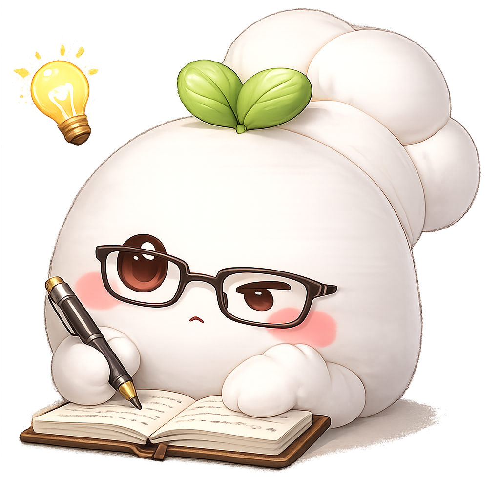 Nomi mascot reading beside a small light
